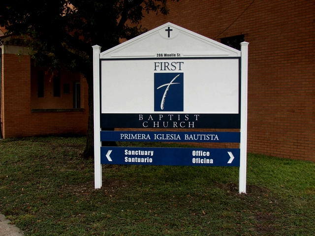 Aluminum Post & Panel Sign with Post Caps