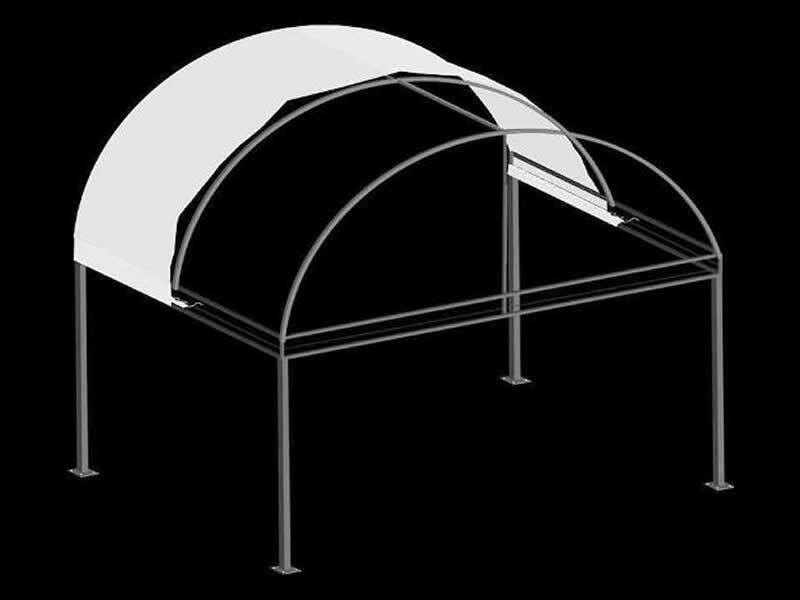 Radius Canopy with Truss