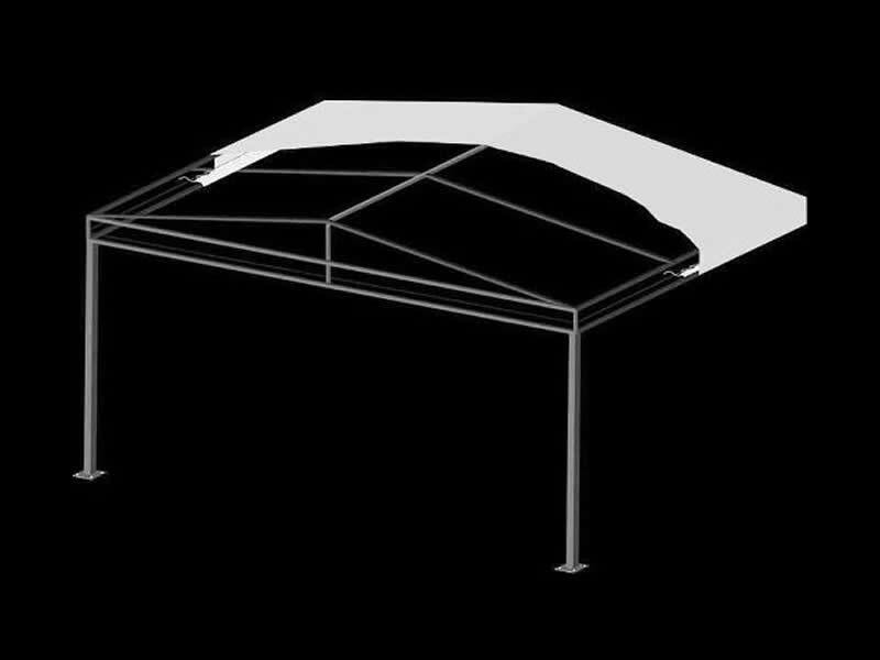 A Frame with Truss Canopy
