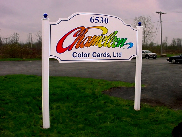 Aluminum Post & Panel Sign with Post Caps
