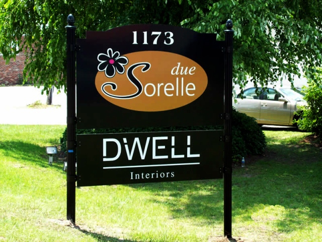 Aluminum Post & Panel Sign with Post Caps