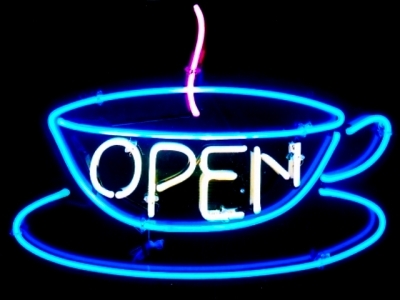 Interior Neon Mounted On A Black Acrylic Piece