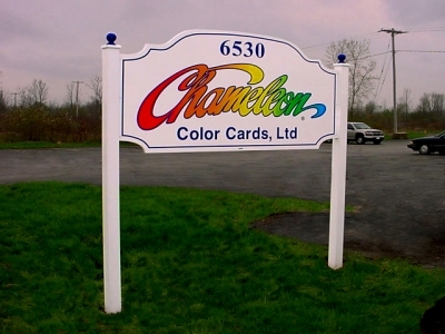 Aluminum Post & Panel Sign with Post Caps
