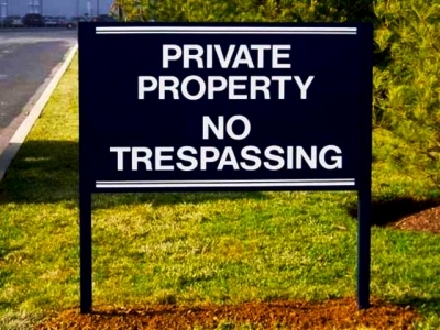 Aluminum Post & Panel Sign