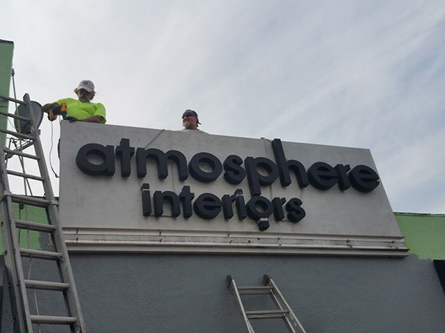 Sign removal of sign cabinet