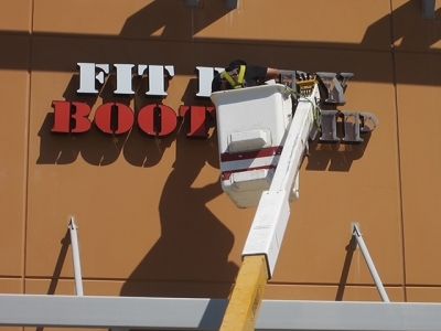 Sign removal of channel letters