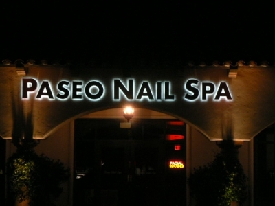 Back-Lit Channel Letters Mounted on Wall