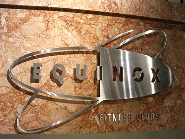Brush aluminum flat cut letters